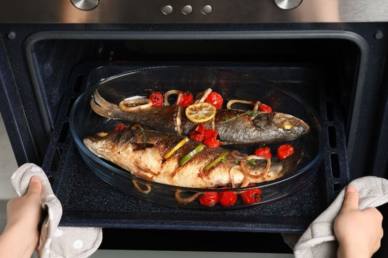 Branzino al forno alla siciliana